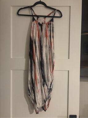 Green Dragon Women’s Tie-Dye Midi Dress Layered  - Multi-Color - XS